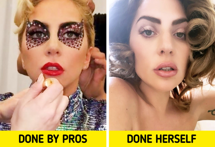 What 12 Celebrities Look Like With Makeup Done by Professionals and Themselves (We’re Not Sure Which One’s Best)