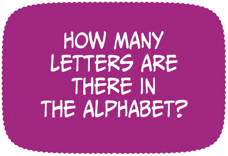 How many letters are there in Alphabet? answer
