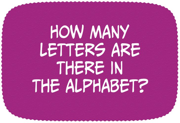 How many letters are there in Alphabet?