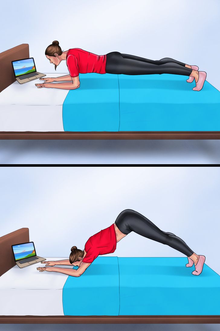 10 Body Shaping Exercises You Can Literally Do While Lying in Bed