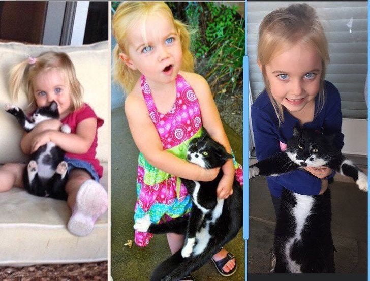 15 Pictures That Show How Patient Animal Love Can Be for Their Young Owners