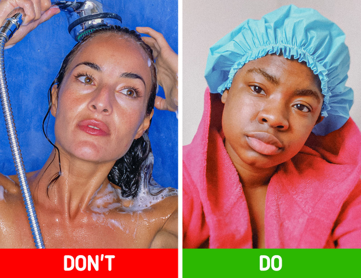 Shower mistakes that damage your hair & skin