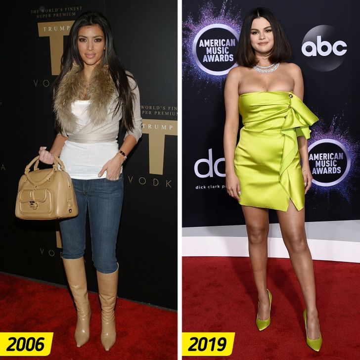 How 15 Same-Age Pairs of Celebs Looked on Red Carpets in the 2000s vs Now