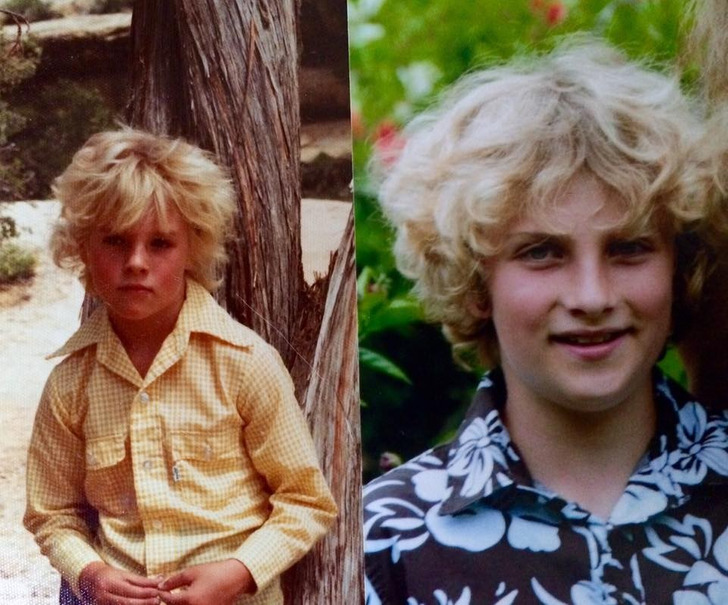 Mom on the Left, Her Kid on the Right, Both at the Same Age