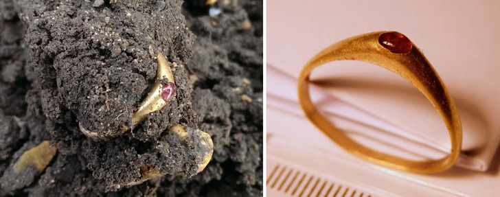 A Medieval Gold Stirrup Ring, Declared Treasure and Returned