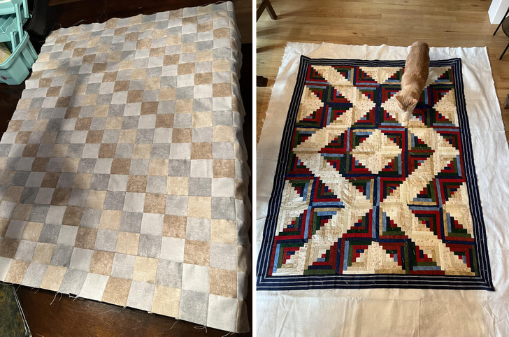 A First Quilt, a Second One Whose Plan Changed When a Block Went in Upside Down, and a Third in Progress