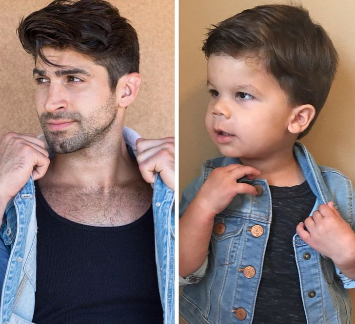 A Toddler Recreates His Uncle’s Photos on Instagram Showing that Charisma Can Be Inherited