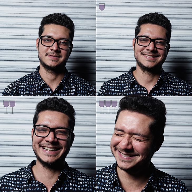 Photos That Show How We Look after 1, 2 and 3 Glasses of Wine