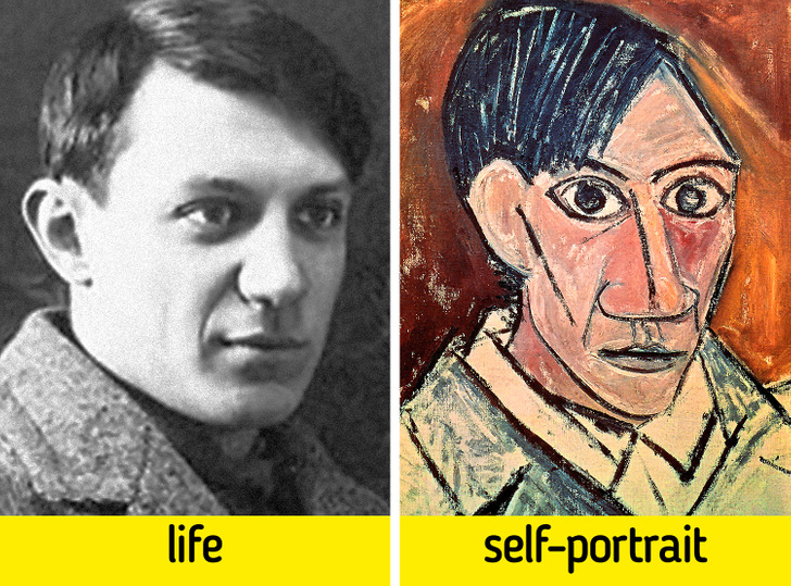 What 16 Famous Painters Looked Like in Their Self-Portraits and in Real Life