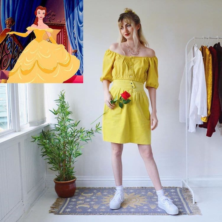 Twin Sisters Combine Vintage Clothes to Show Us What Famous Cartoon  Characters Would Wear in Real