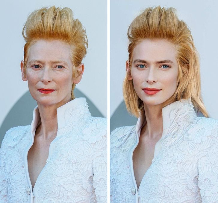How 15 Actresses With Unusual Appearances Would Look If They Followed Modern Beauty Trends