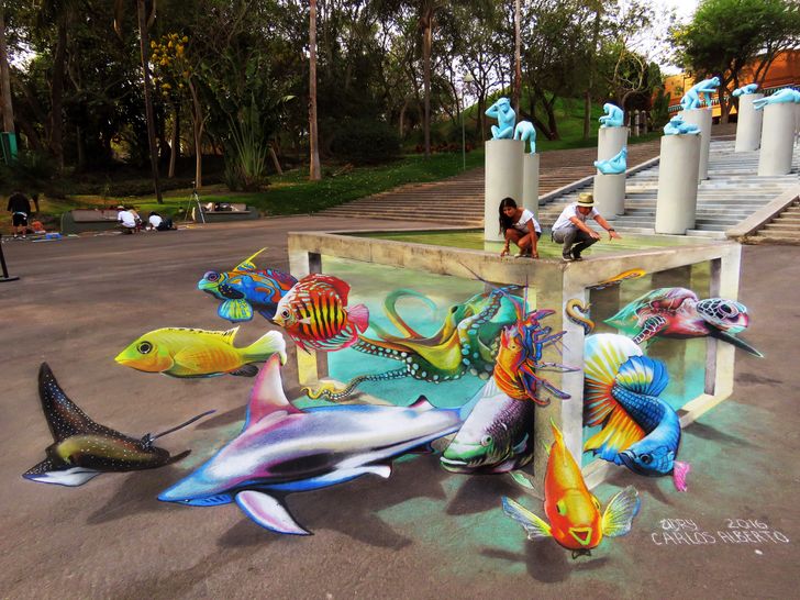 An Artist Lights Up Dull Streets With 3D Art That’s So Magical, It’ll Make You Question Reality