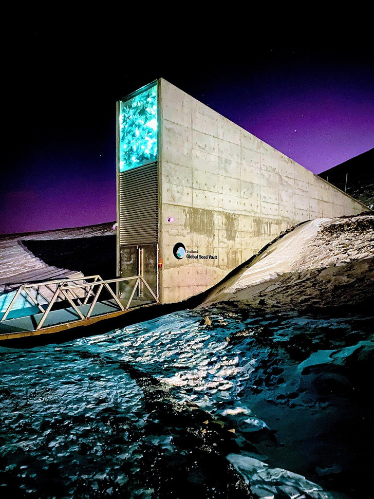 The entrance to the Svalbard Global Seed Vault