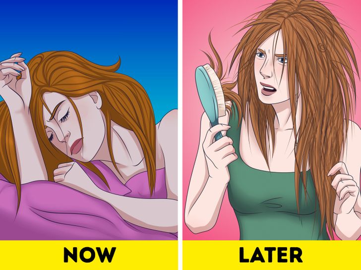 Prečo by ste nemali nechať svoje dlhé vlasy rozpustené počas spánku