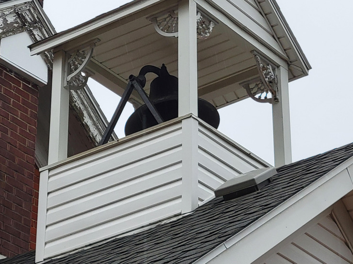 An 1870 House With a School Bell on the Roof