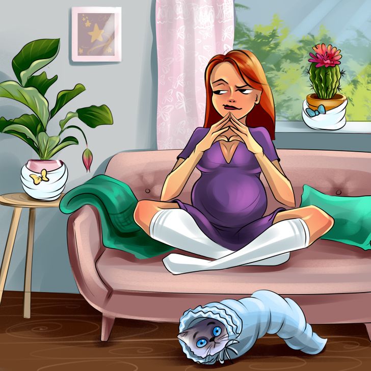 14 Illustrations About How Hard the Life of a Pregnant Woman Is