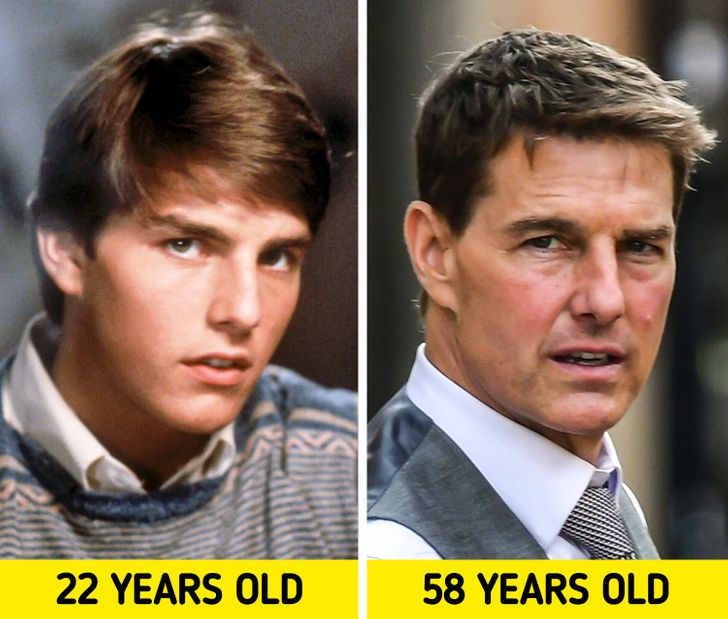 old celebrities when they were young