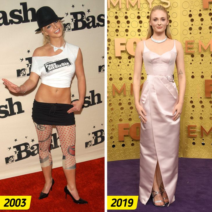 How 15 Same-Age Pairs of Celebs Looked on Red Carpets in the 2000s vs Now