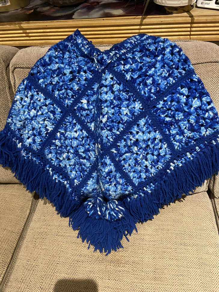 A Poncho Dad Crocheted in the Early 1970s, and the Project He Stopped Hiding