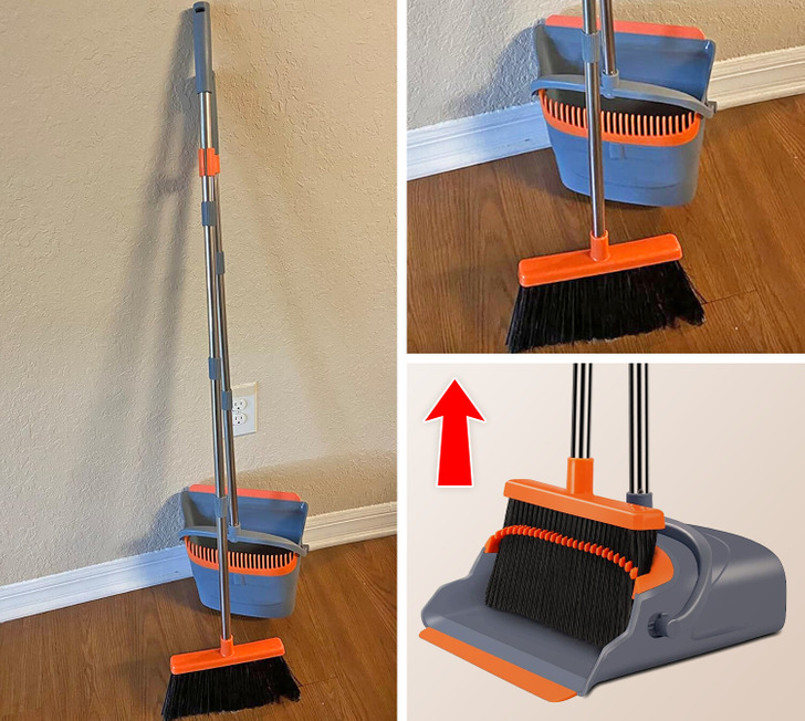 This Brilliant All-in-One Mop, Broom, and Dustpan Has a Self Cleaning  Chamber