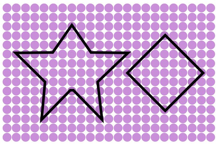 An irregular star and a rhombus. Solution 11 of 15.