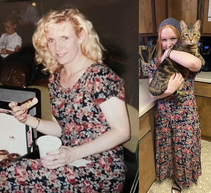 A Floral Dress From the Early ’90s, Mom’s Favorite in Her 20s and Now Her Daughter’s