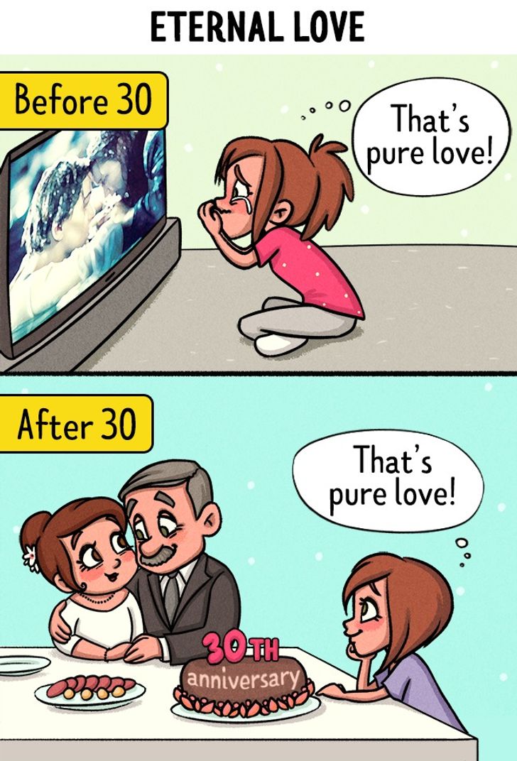 13 Comics Showing What Love Looks Like Before and After 30