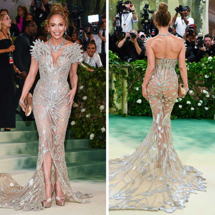 Jennifer Lopez Wears a Met Gown That Took 800 Hours to Make But People Are Feeling Sad for Her Bright Side