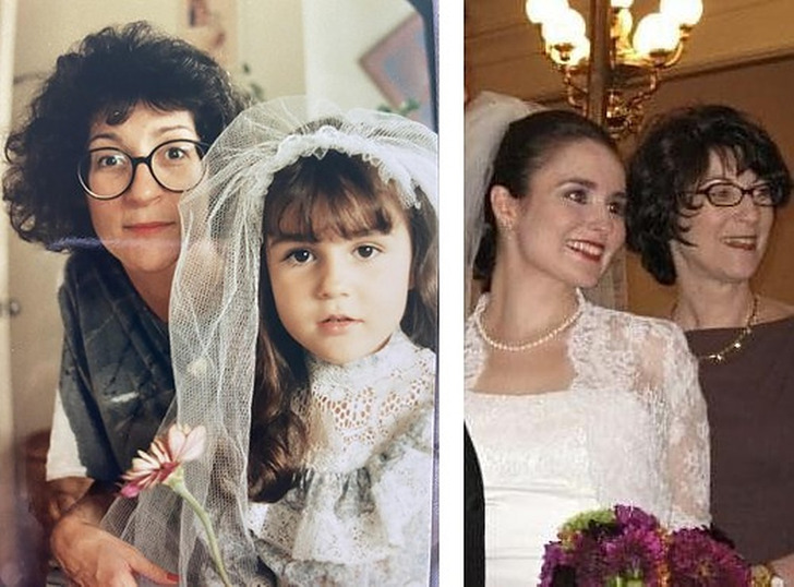 A Pretend Wedding in 1986 and the Real One in 2011, With the Same Mom by Her Side