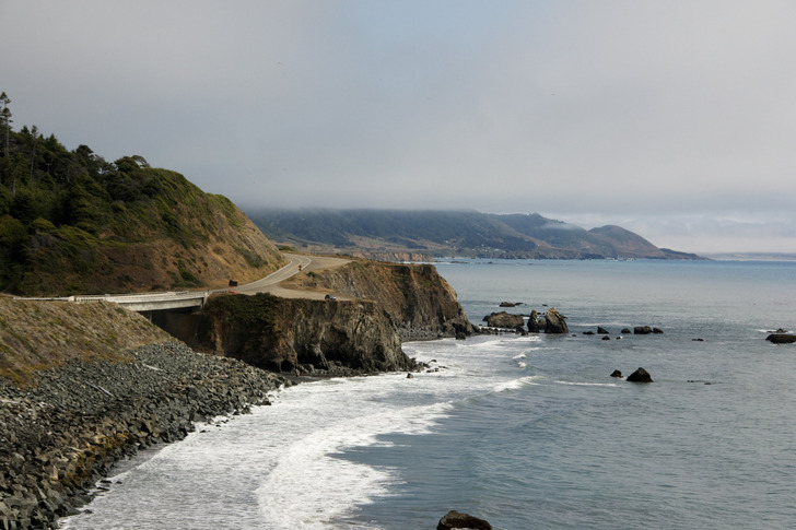 The Mendocino coast near Westport, close to Blues Beach