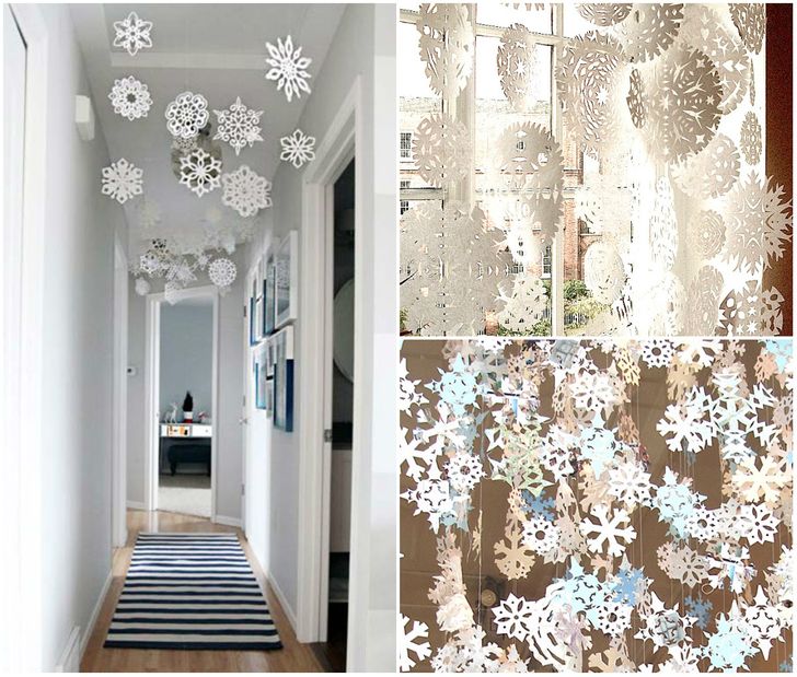 12 cool ideas on how to decorate your house with snowflakes / Bright Side
