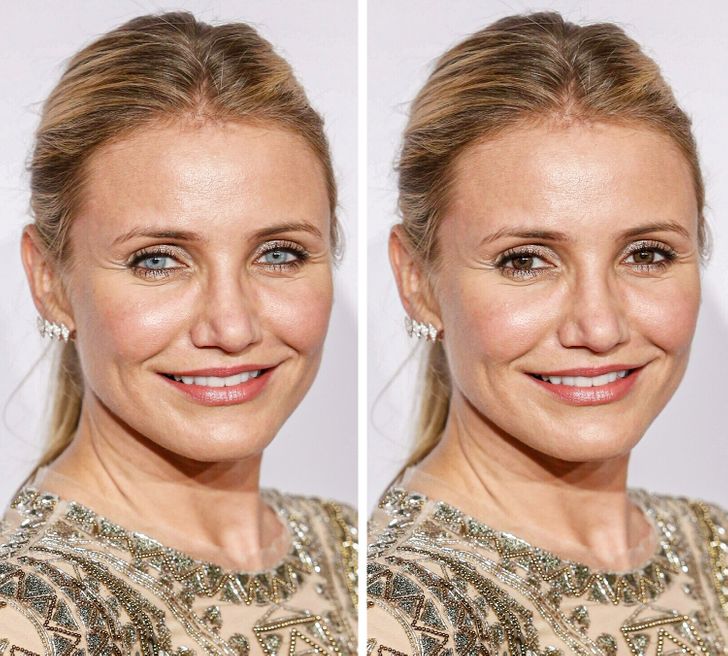 How 20 Blue-Eyed Celebrities Would Look With Brown Eyes