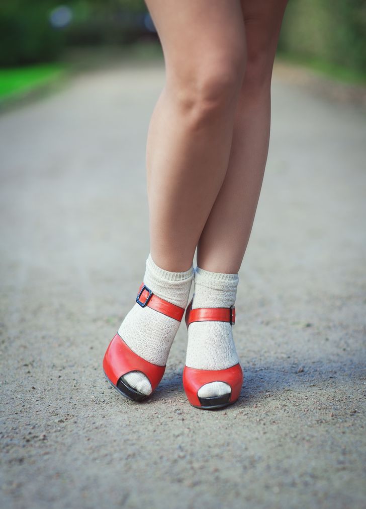 socks to wear with high heels
