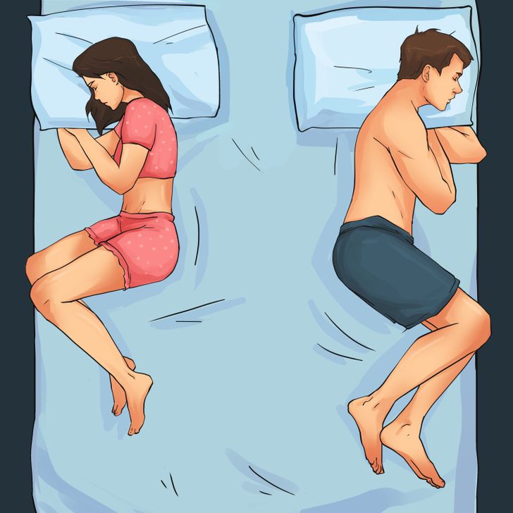 What couples sleeping positions mean