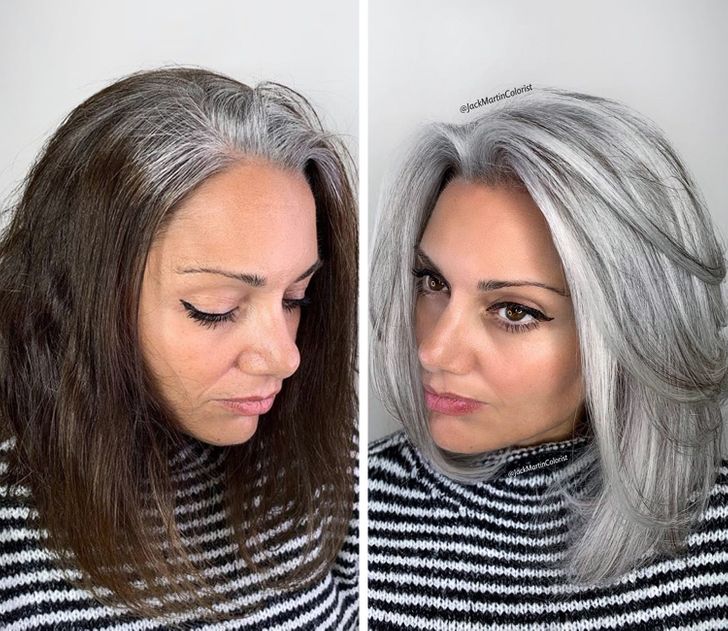 Stop coloring gray hair
