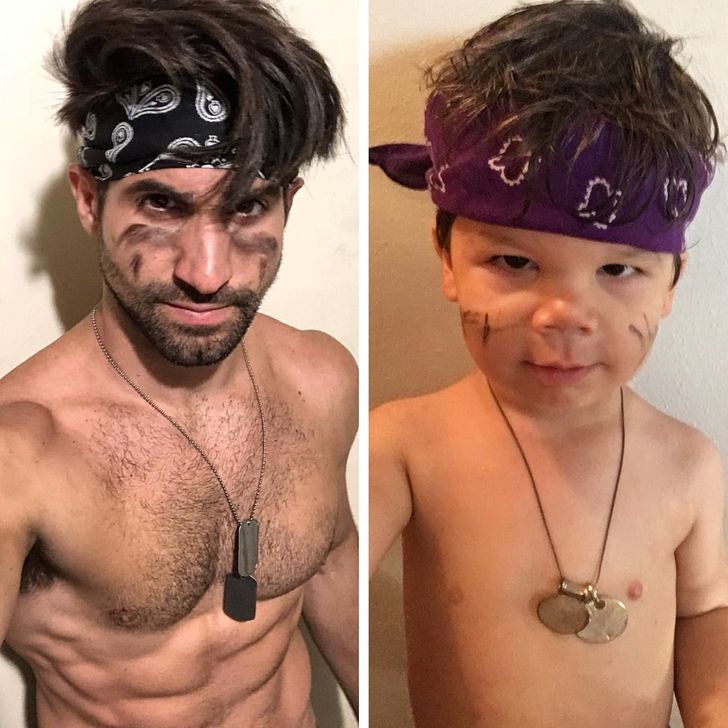 A Toddler Recreates His Uncle’s Photos on Instagram Showing that Charisma Can Be Inherited