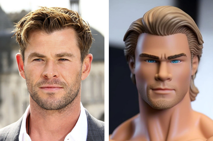 How Famous Celebrities Would Look as Barbie and Ken Dolls