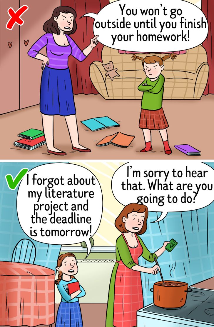 why parents should not do their child's homework