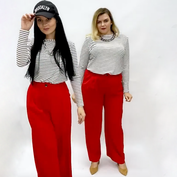 2 Girls of Different Shapes Tried on the Same Clothes and Proved That Style Doesn’t Depend on Size