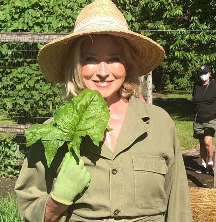 She credits her looks to the green juice.