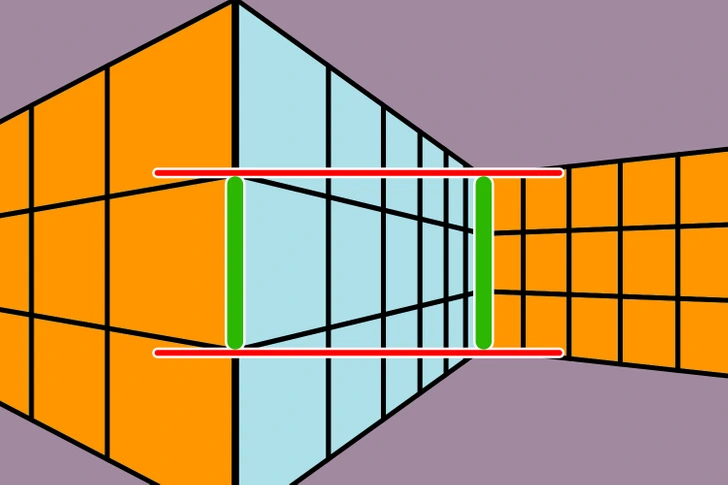 optical illusion longer line solution