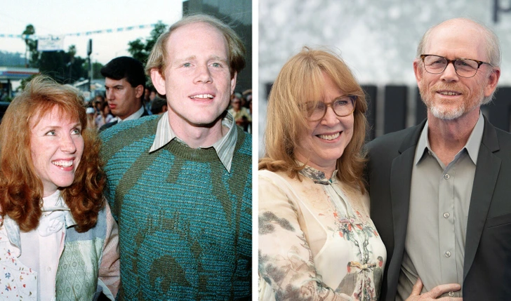 5. The famous director Ron Howard met Cheryl while still studying at the same school. They tied the knot in 1975.